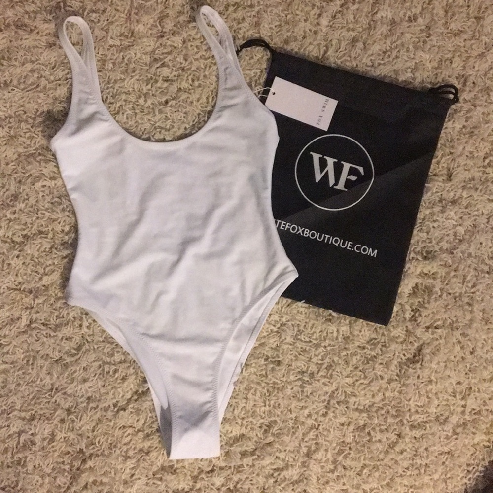 White One Piece Swimsuit